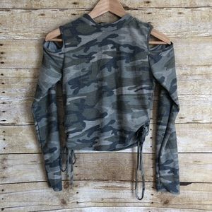 Fashion Nova camo Crop